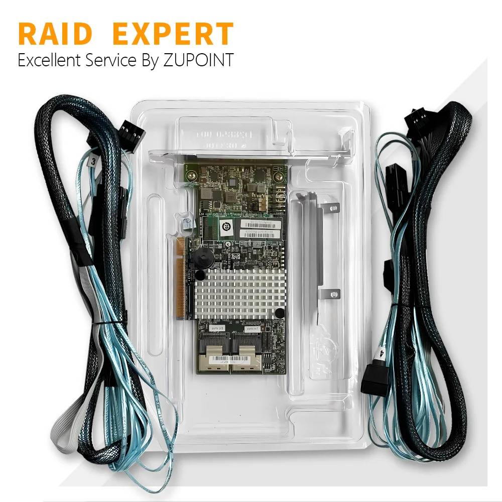 Imagem -04 - Placa Controladora Raid Zupoint-lsi 92678i 6gb Pcie 3.0 512mb Portas Sas Expansor Sff8087 para Pinos Sata