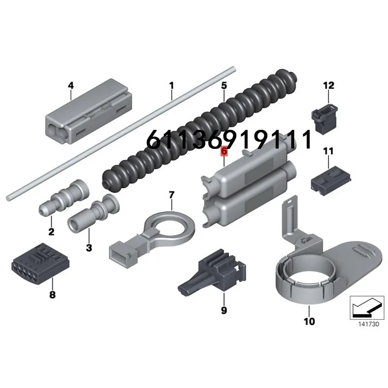 E60 E61 E63 E64 E65 Z4 bm w fiber optic cable packaging shell 61136919111/6113 6919 111/61136919111