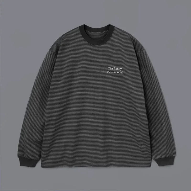 

THE ENNOY BORDER TEE LS Japanese striped long-sleeved T-shirt 23AW