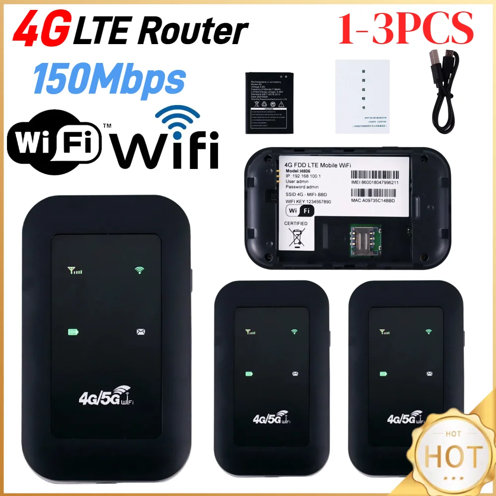 4G LTE Router WiFi Repeater 4G Router Amplifier Network Expander 150Mbps 3G/4G Network Card Wireless Card Wireless Adapter