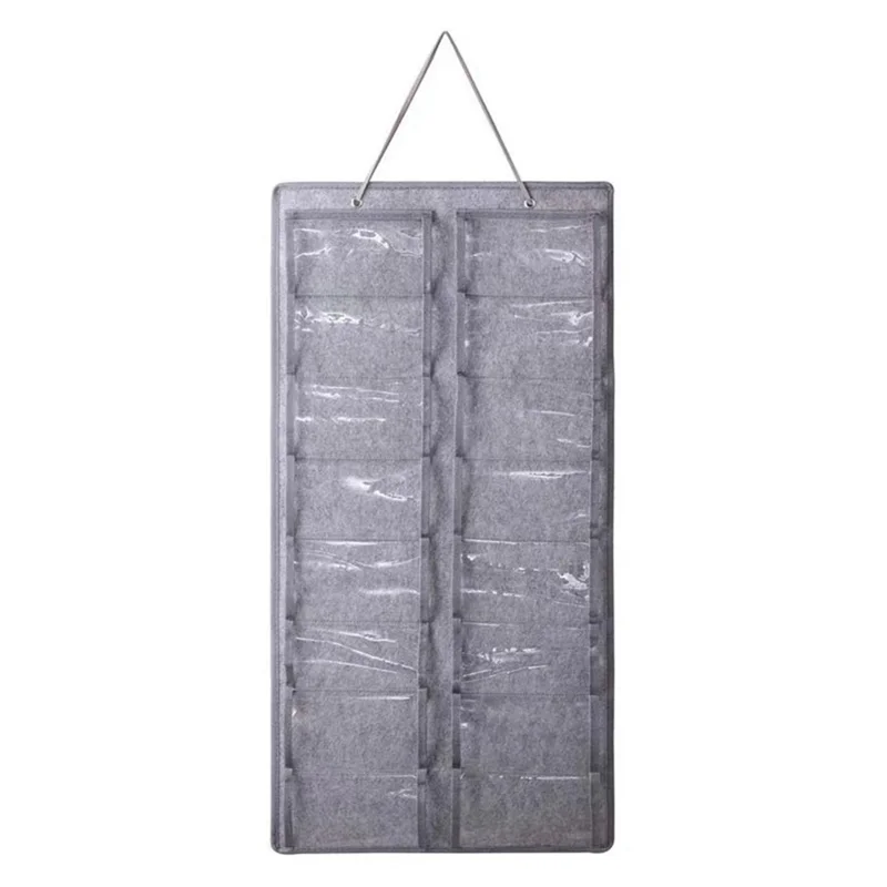 

Glasses Organizer Sunglasses Organizer Storage Hanging Bag Sunglasses Eyeglasses Display Wall Mount Organizer Grey