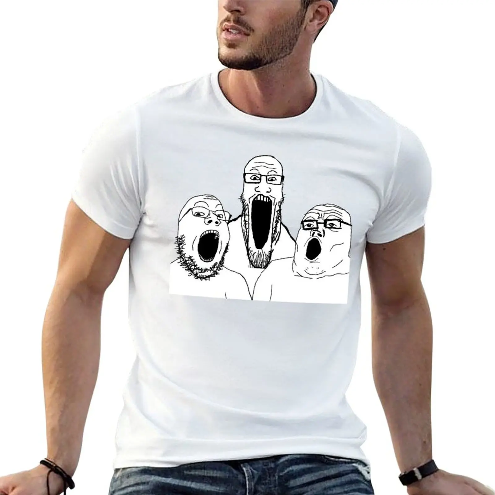 

SOY REDDIT 4CHAN BASED AND REDPILLED GROUP WHOLESOME REDDIT MEME FUNNY SOYJAK WOJAK SOYJACK WOJACK F T-Shirt