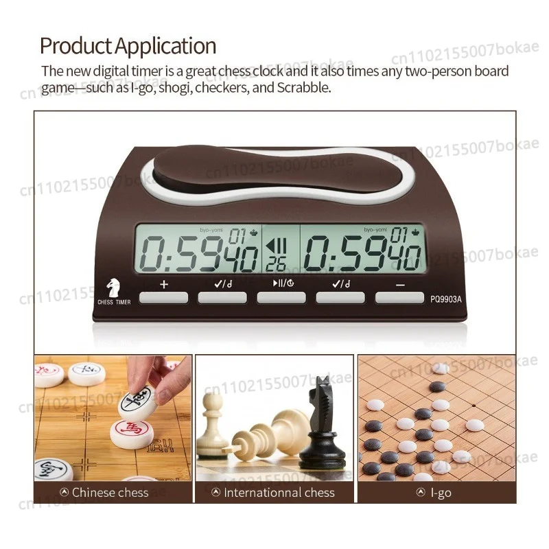 Multifunctional Digital Chess Game Clock Battery Powered Countdown Timer Clock For International Chess Board Games