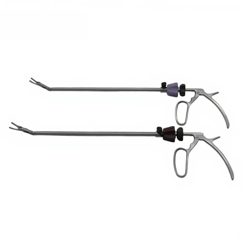 Articulated Endoscopic Hemostatic Clamp Rotatable Polymer Clamp for Laparoscopic Surgery, Size L XL