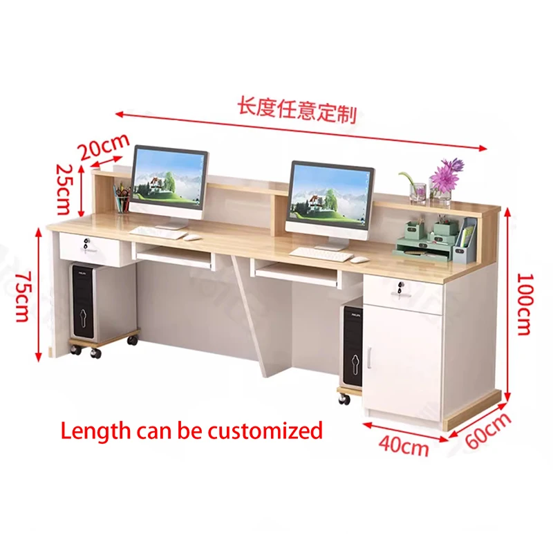 Office Beauty Reception Desks Podium Luxury Decor Design Reception Desks Display Modern Mostrador Recepción Commercial Furniture