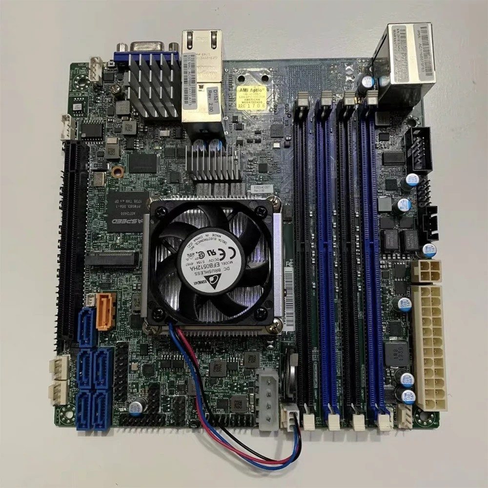 X10SDV-4C-TLN2F Server Motherboard For Supermicro ITX XEON D1521 NAS