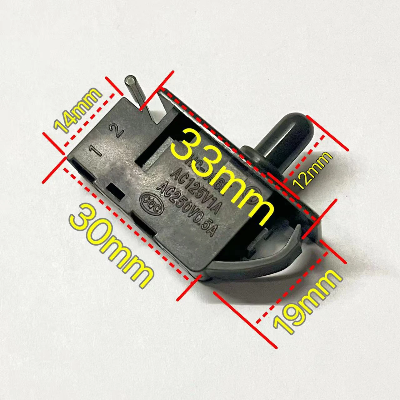 1pcs refrigerator spare parts door light control normally closing push button switch HC-056K 125V 1A-250V 0.5A