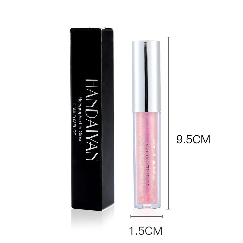 Dazzling Mirror Pearlescent Lip Gloss Tube Polarized light Non-Sticky Cup Shimmer Lip Glaze Nourishing Fine Shiny