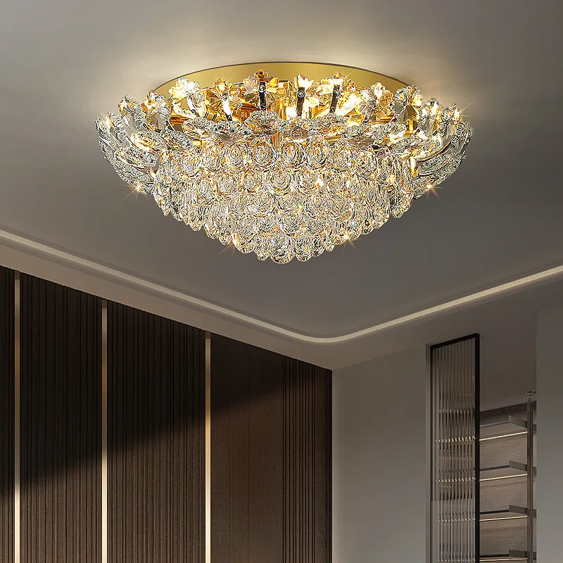 moderno simples rodada lampada de cristal sala de estar luz quarto luxo alta qualidade custo beneficio romantico 01