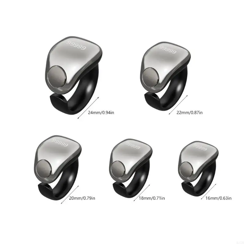 H37B Интеллектуальные молитвенные счетные кольца App Control Tasbih Faith Zikr Rings Магнитная беспроводная зарядка 99999 5 цифр