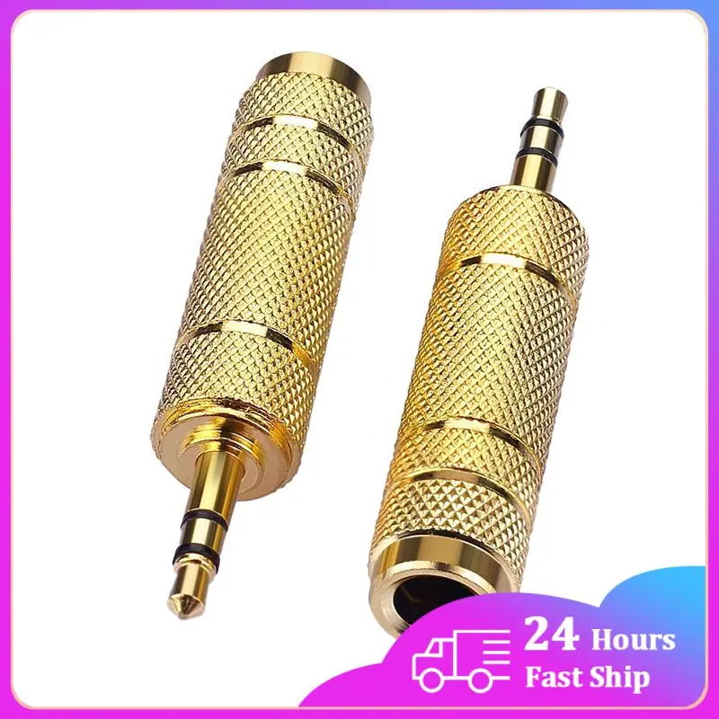 Jack Converter Headphone Adapter 6 35 mm Male to 3 5 mm Female Wear-resistant Audio Plug Gold Plating Process Power Amplifier