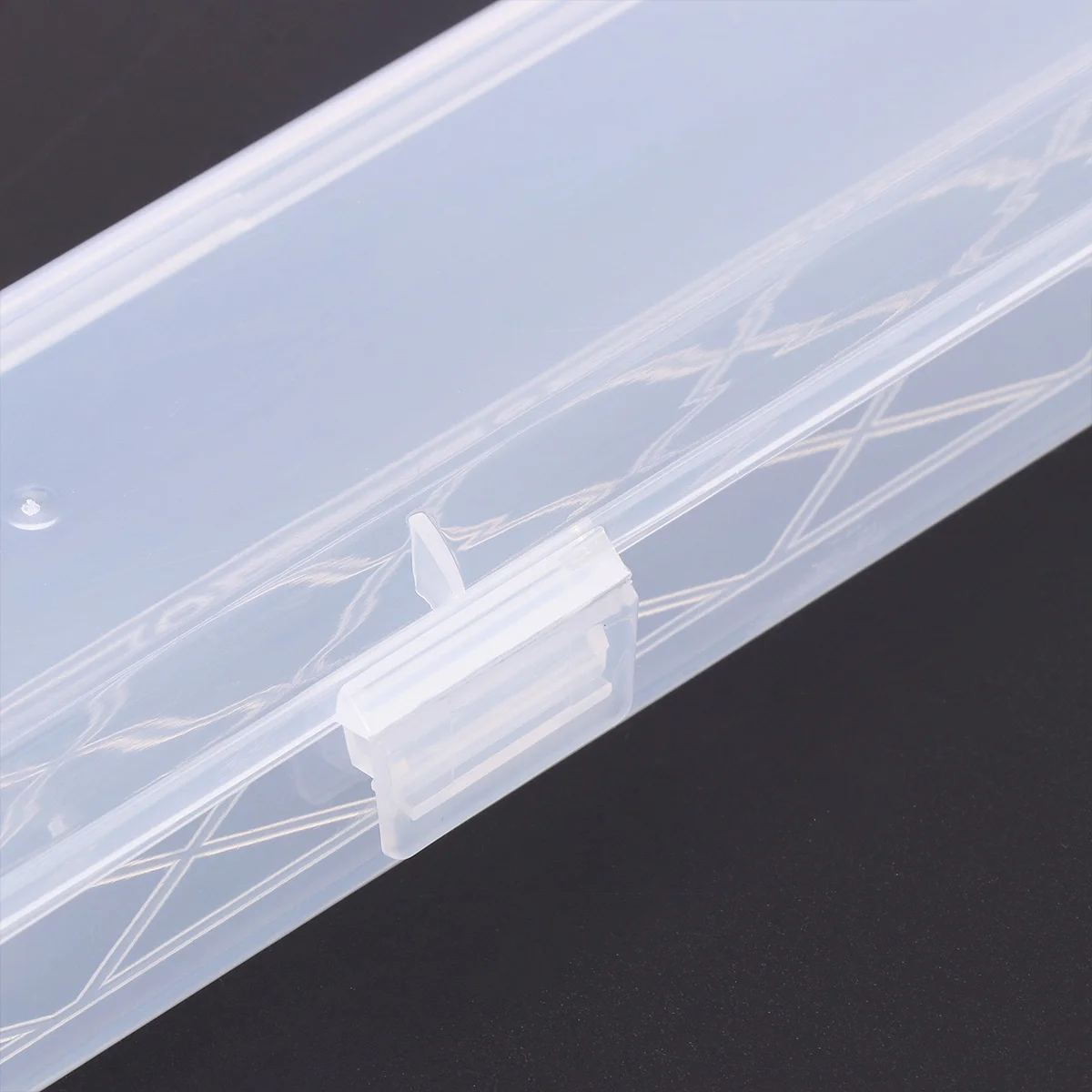 

3pcs Paintbrush Storage Box Transparent Portable Multifunctional Organizer For Brushes Pens Pencils Rulers Compasses Art