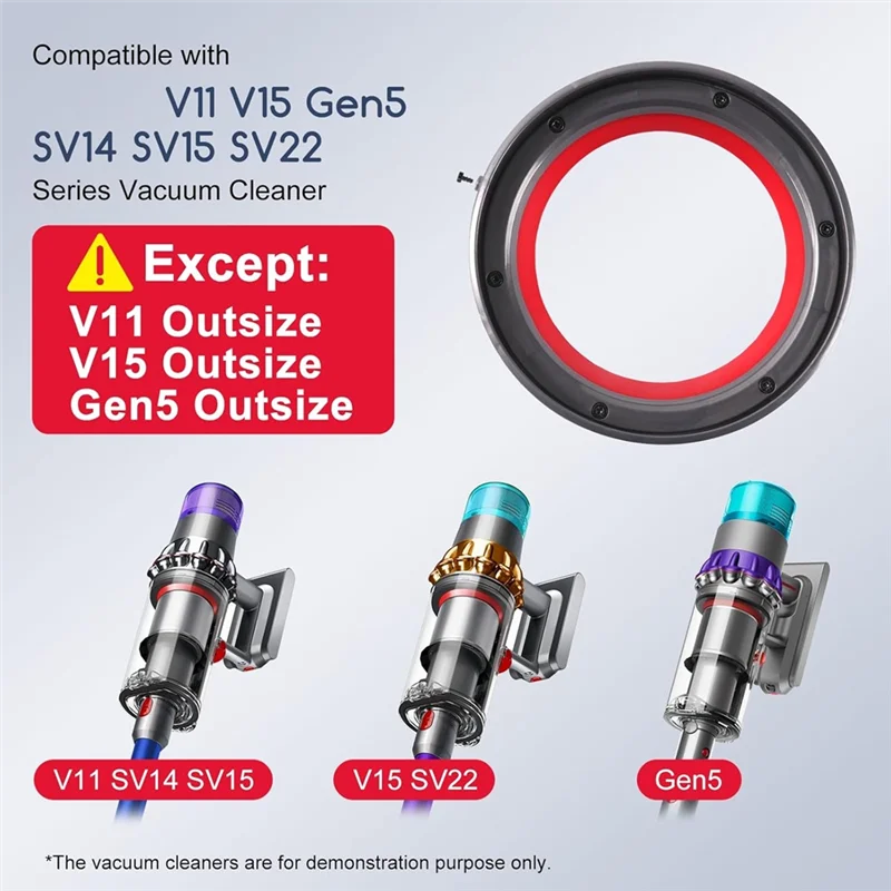 Śrubokręt T8 w zestawie, pierścień uszczelniający pojemnika na kurz do odkurzaczy Dyson V11 V15 Gen5 SV14 SV15 SV22, zamiennik pojemnika.