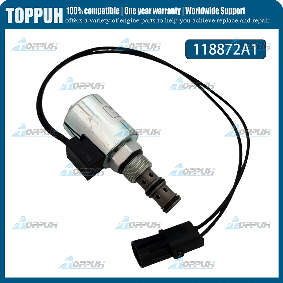 1pc 12V 118872A1 Solenoid Valve for CASE 5120 5130 5140 5150 5220 5240 580K 1971438C3 view 6