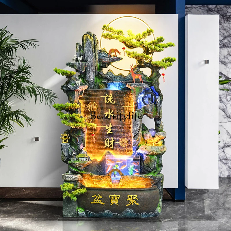 

Rockery flowing water ornament circulating water landscaping viewing living room decoration attracting wealth household