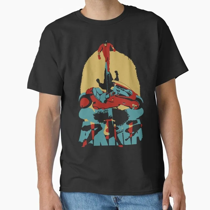 Akira Cyberpunk City Explosion Anime Gift T‑Shirt 1017 Retro Sci‑Fi Manga Graphic Tee Shotaro Kaneda Neo‑Tokyo Unisex Streetwear