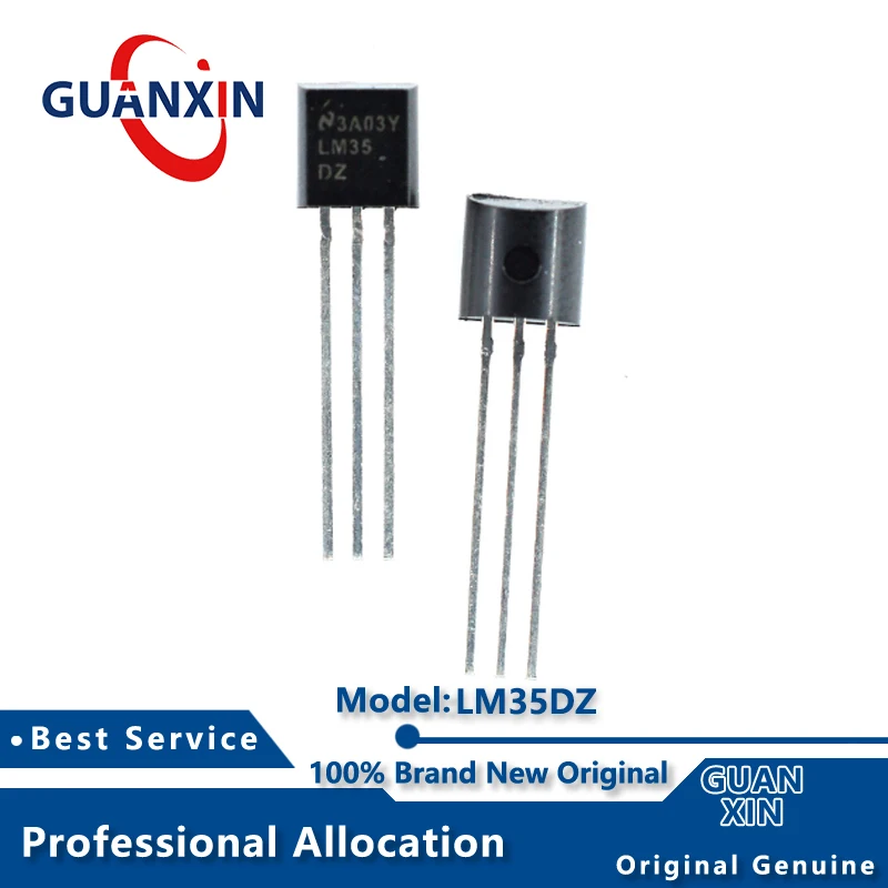 100% Nieuwe elektronica Markering LM35DZ TO-92-3 LM35
