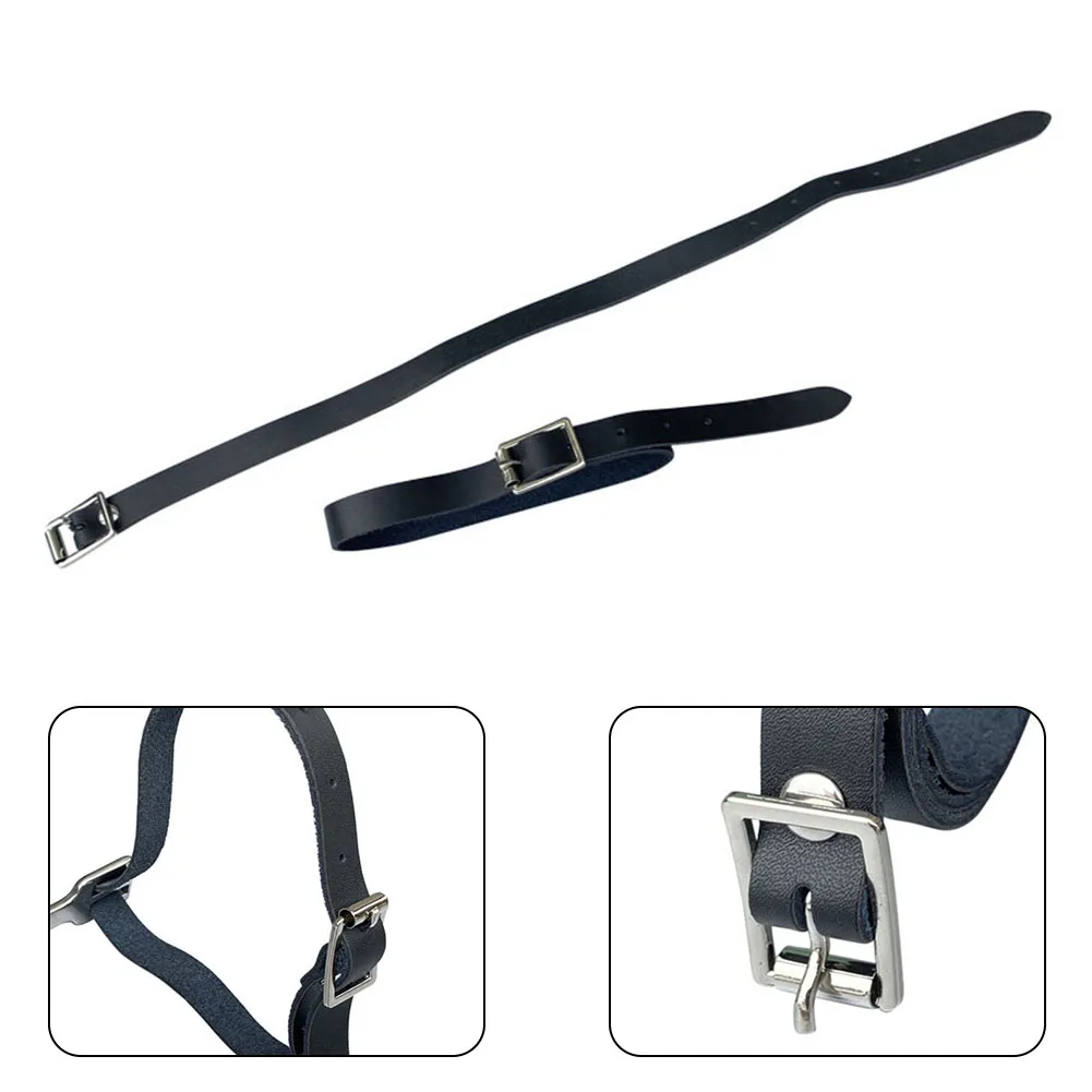 

Excellent Equestrian Supplies Won\\'t Scuff Your Shoes Spurs Belt Buckle Leather Adjustment Buckle Black Leather