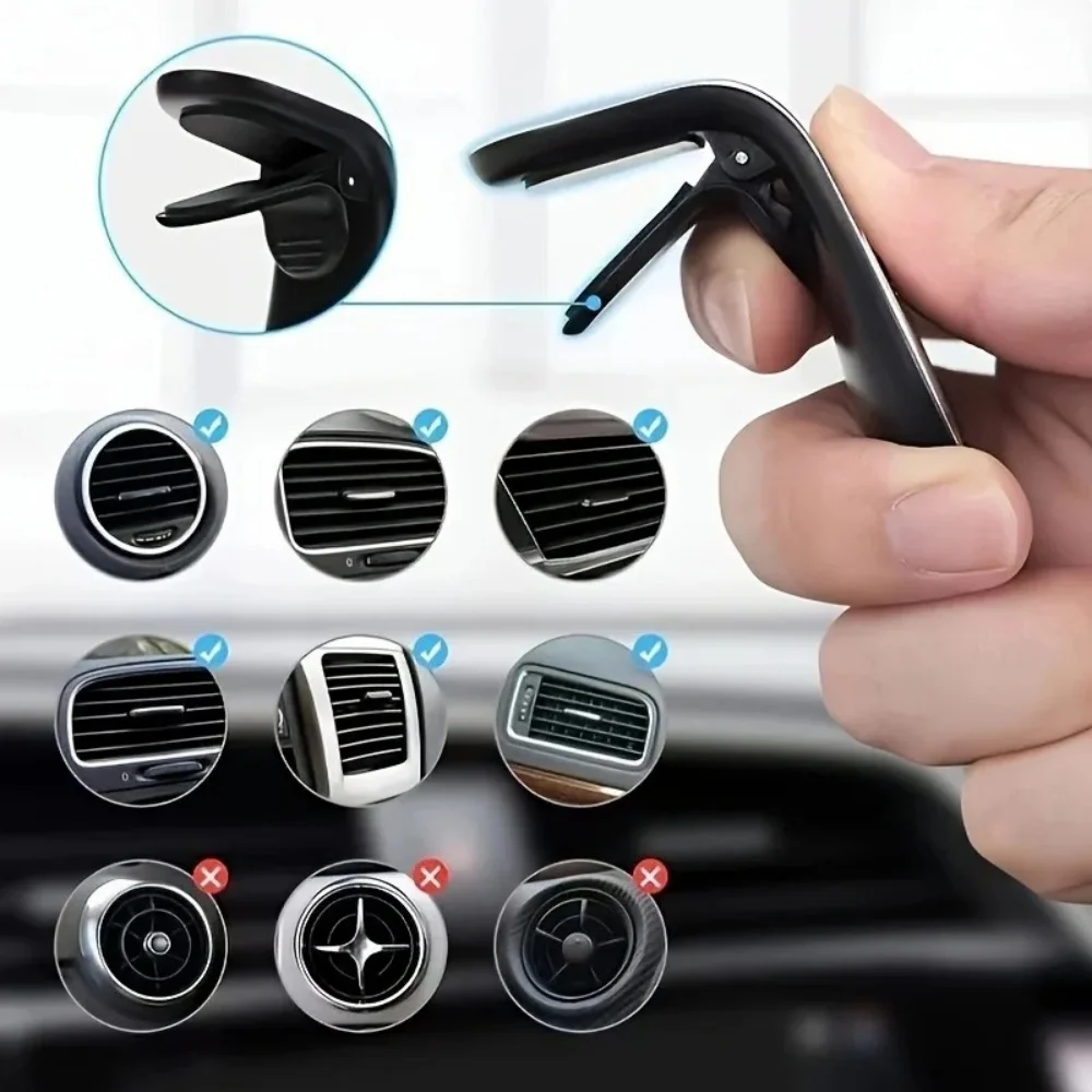 Magnetic Car Phone Holder Air Vent Clip Mount Rotation Cellphone GPS Support For Xiaomi Red Mi Huawei Samsung Phone Stand in Car