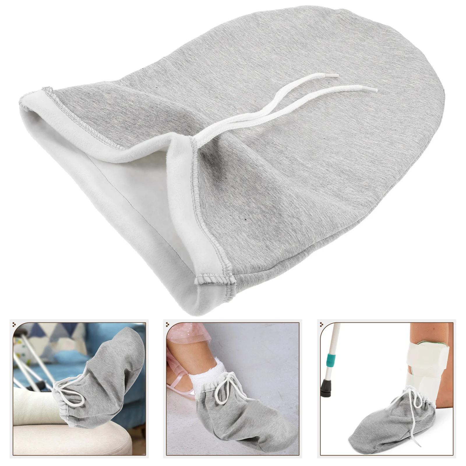 

Носки для ухода за ногами, теплые гипсовые носки, дышащие хлопковые носки для мужчин, поддержка лодыжки, практичный дизайн, носки, теплый чехол для ног