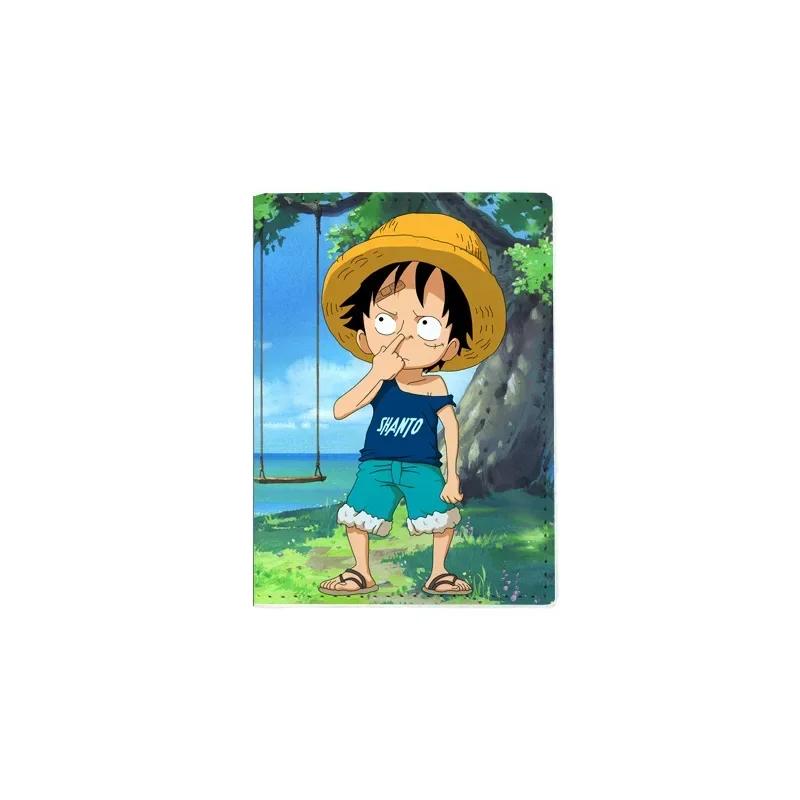 Anime Travel Accessories One Piece  Luffy Zoro Passport Holder PU Leather Women Travel Passport Cover Case Card ID Holders