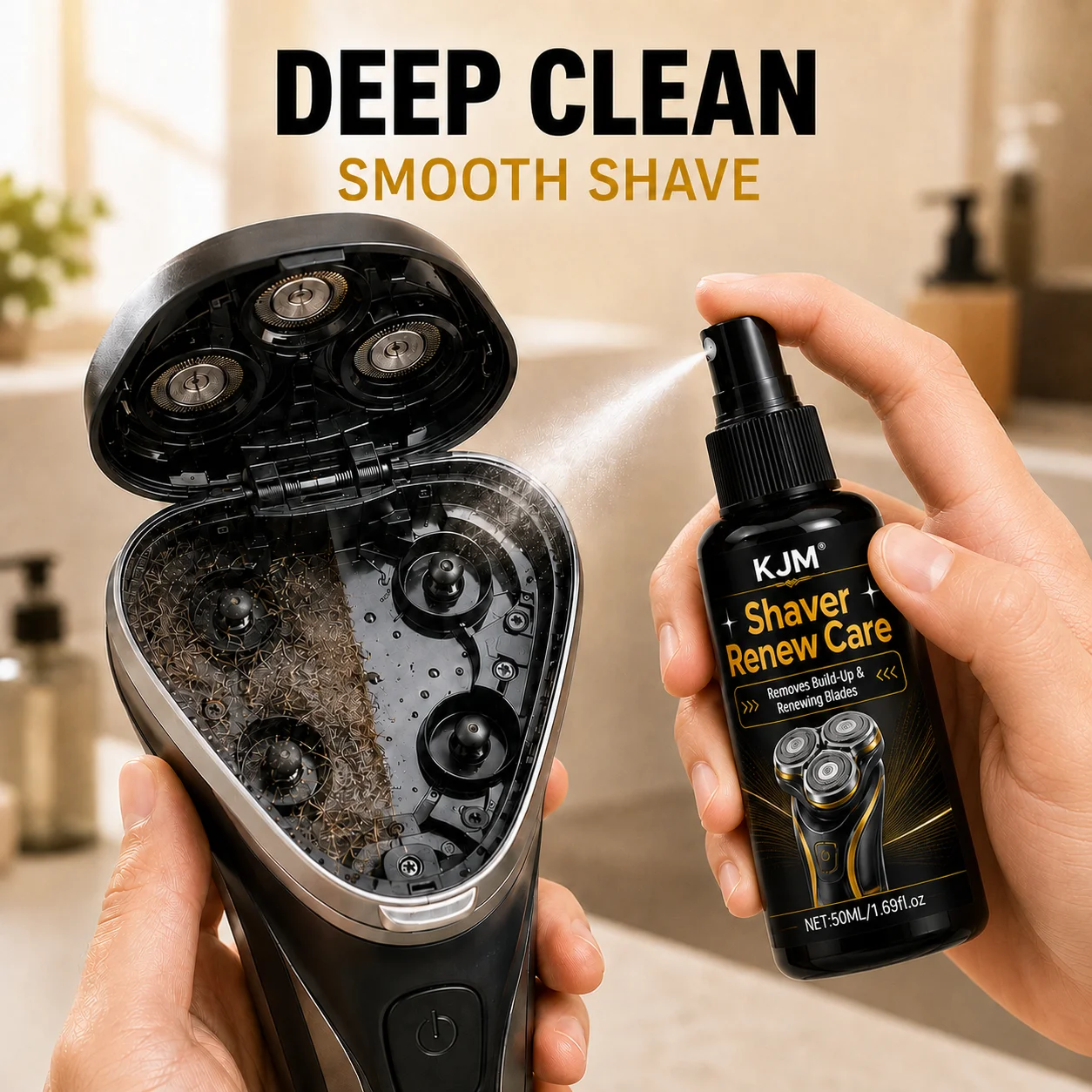 Portable Electric Shaver Blade Clean Lubricate Spray 50ml Anti-wear Car Inner Metal Parts Grime Residue Care Fluid