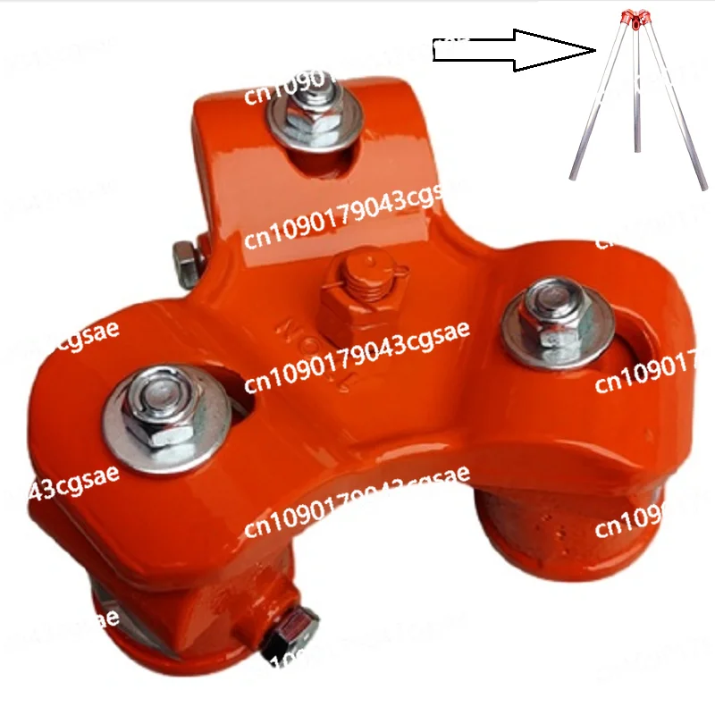 Lifting Tripod Cap for Rack Lifting Rescue Tripod with 360 Degree Swivel Lifting Ring Portable Detachable  Hand Hoist Chain