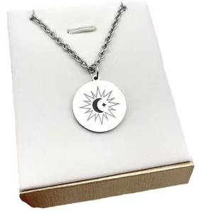 Die Eclipse Cosplay -Halskette, die Thailand -TV -Serie, Ayan Khaotung, Moonstar, kreisförmiger Anhänger, Titaniumstahl, Loves Goods 10 Hauptverkaufskette Thailand - №4
