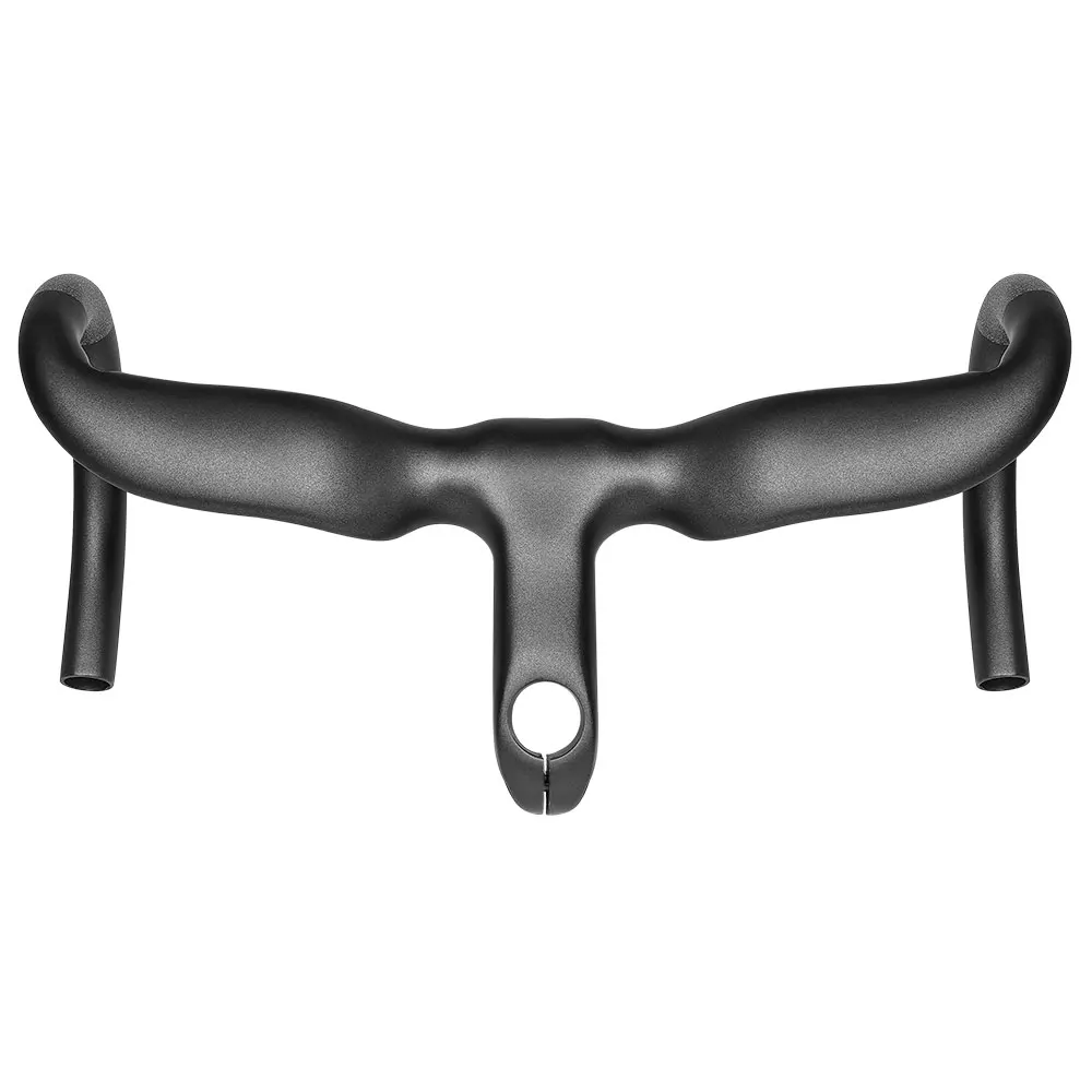 Toseek 90 100 120 Stem Handlebar Black Matt Roadbike Integrated Handlebars 400 420 440 Carbon Fibre Road Bike Handle bar Bicycle