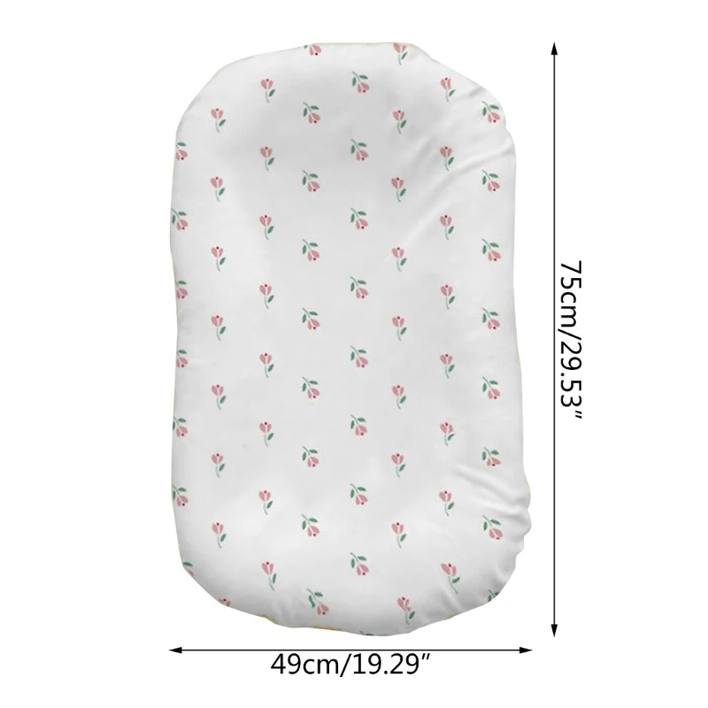 Baby Lounger for 0-12 Months Newborns Nest for Easy Sleeping Toddlers Bassinet Soft & Breathable Travel Bed Mattress