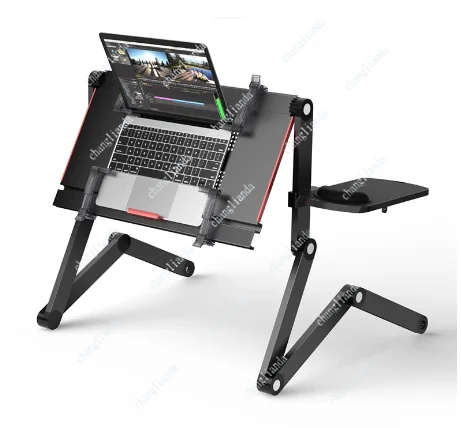 Lying Flat on The Bed, Laptop Desk, Foldable Tablet Stand, Adjustable and Movable, Writing Desk for Lying Down Desk Table