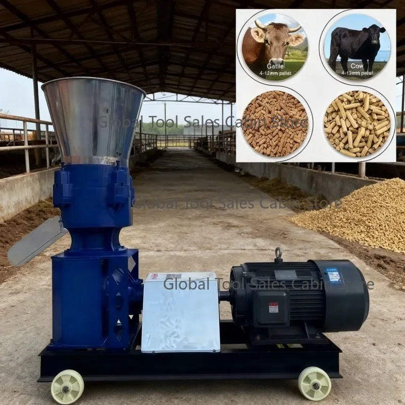 

Poultry Pig Cattle Cow Sheep Chicken Feed Pellet Making Machine Feed Pellet Machine Pelletizer Machine for Animal Feeds