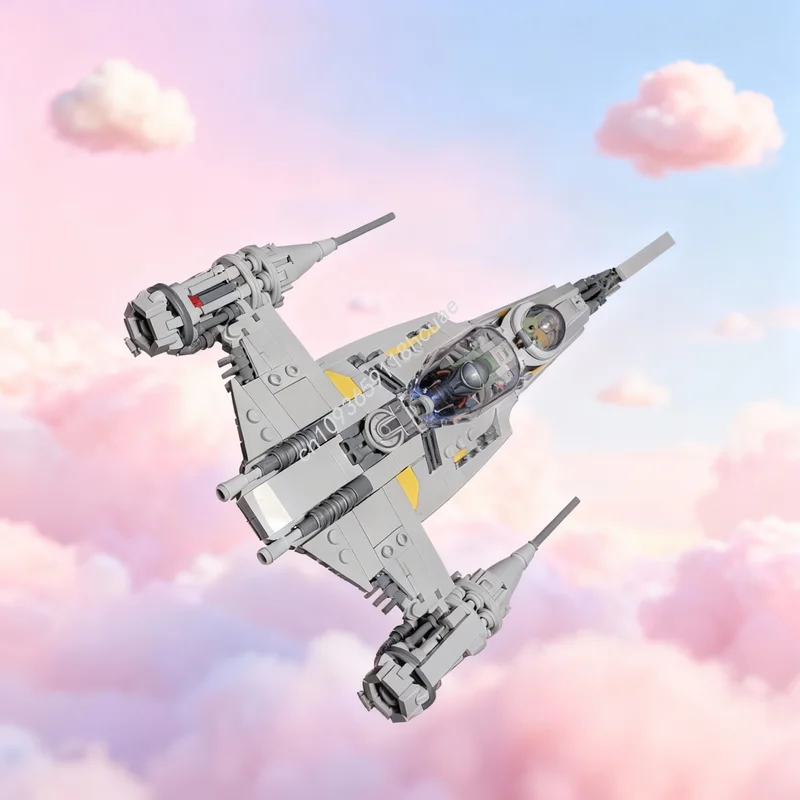 

483pcs MOC Mando S Starfighter Minifig Scale Star Battle Model Building Blocks Christmas Gifts Construction Toys Education Brick