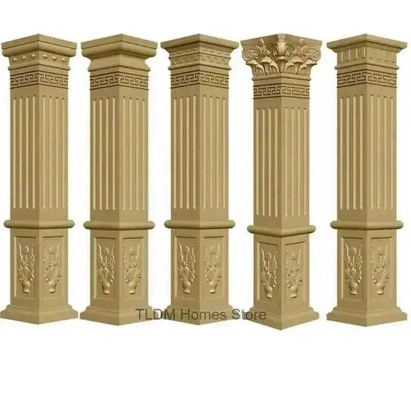 

Fence Mold Column DIY build Garden Cement Garden Building European Decorative Modeling Roman Column Mold Thickened Square Column