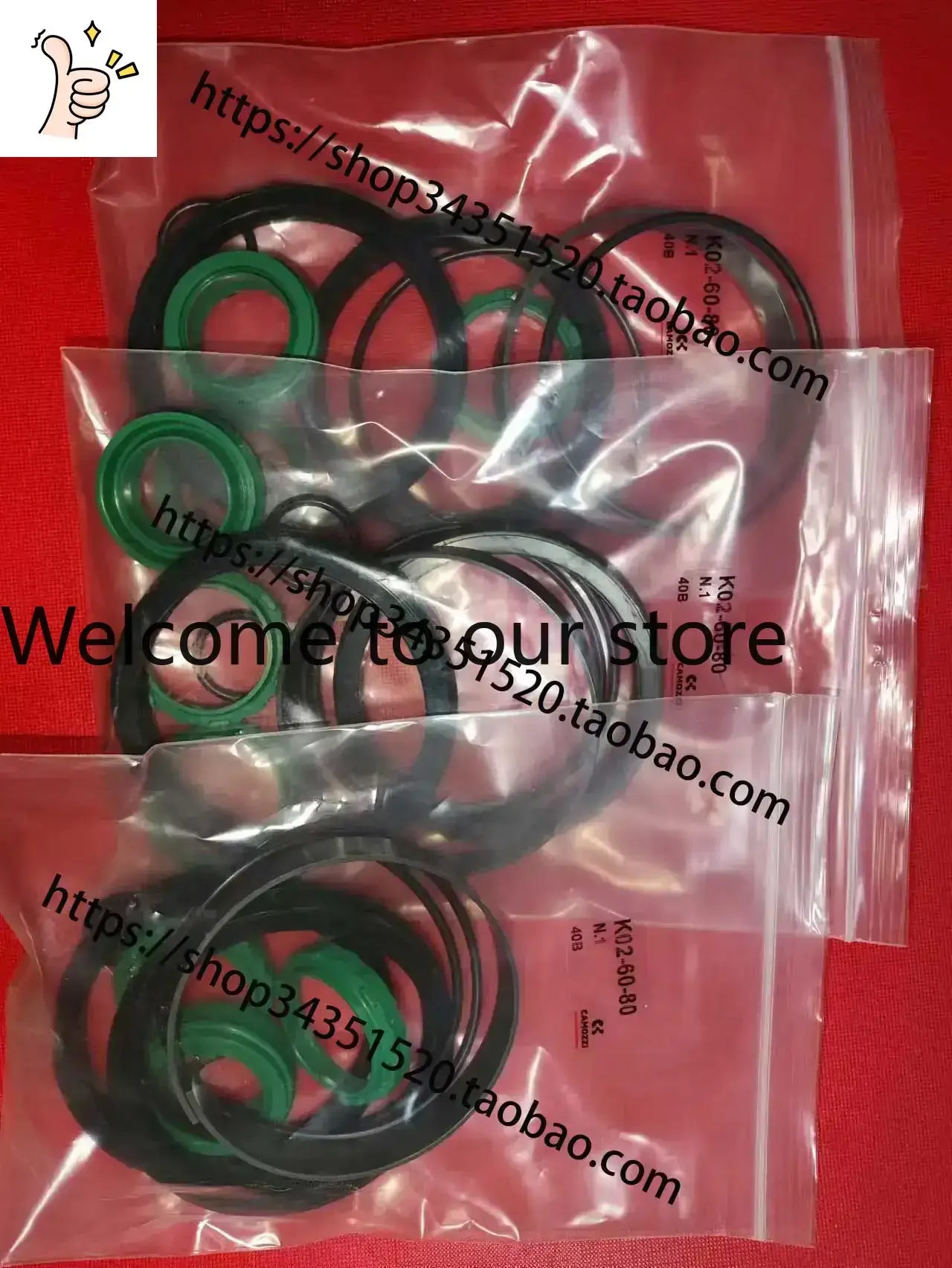 

2026.4Customize CAMOZZI K02-60-63,80,100 Cylinder Maintenance Kit K02-31-32,40,50QC Seal Rings.