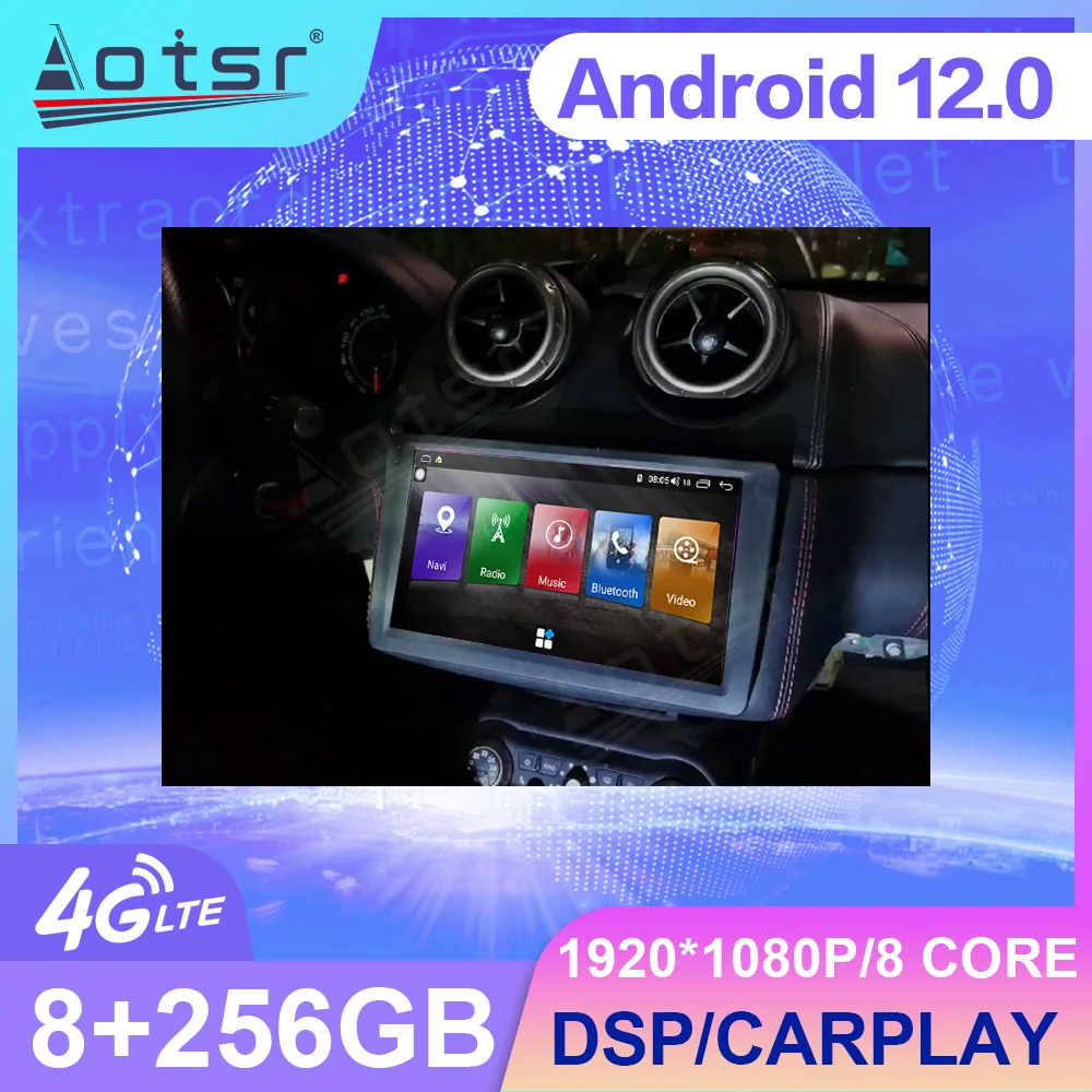 

9" Android12.0 8+256GB Car Radio For Ferrari California 2015-2017 GPS Auto Navi Audio Multimedia Carplay Player Stereo Head Unit