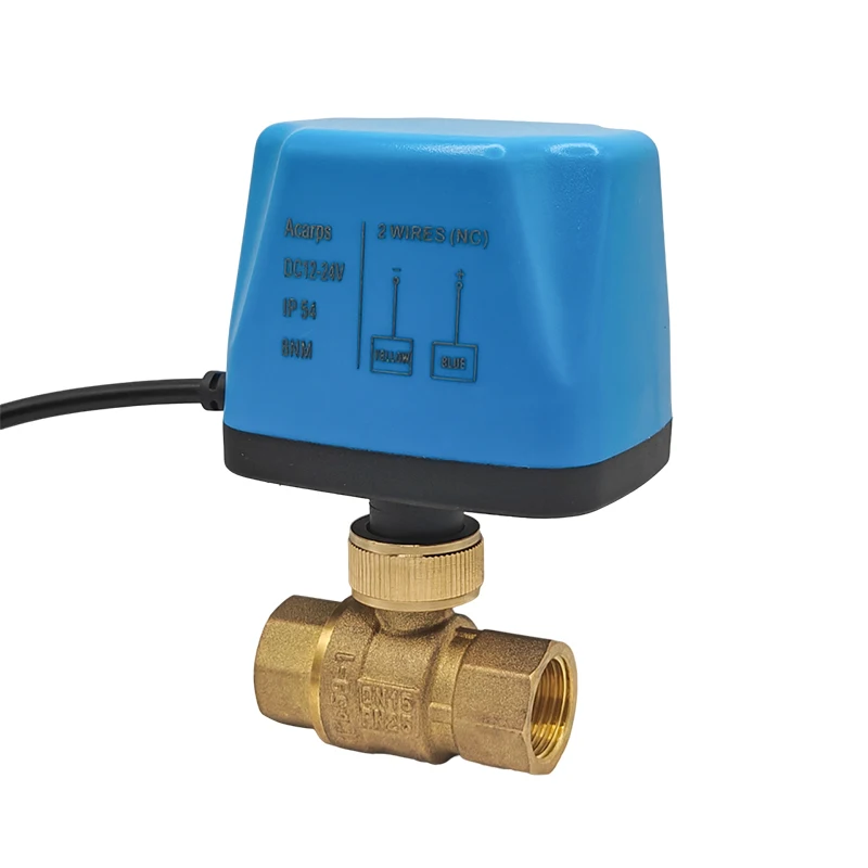 Acarps Vollmessing Motorisiertes Kugelventil Normalerweise Geschlossen/Normalerweise Offen 2-Draht 1/2' 3/4' 1' Innengewinde 12V 24V 110V 220V – Detail 14