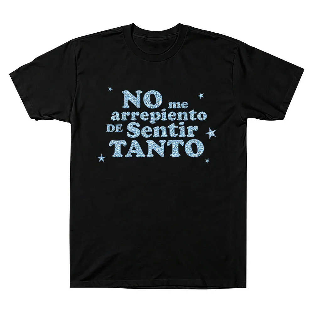 NMADST Bling T-Shirt mit Aufdruck, Karol G Album „NO ME ARREPIENTO DE SENTIR TANTO“, hochwertige Baumwolle, Unisex, kurzärmelig. – Detail 10