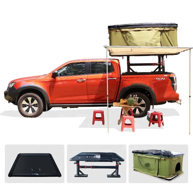 

Best Selling Aluminium Hard Roof Top Tent Waterproof Outdoor Camping Travel Shelter Fit SUV Car VehiclesHigh Quality