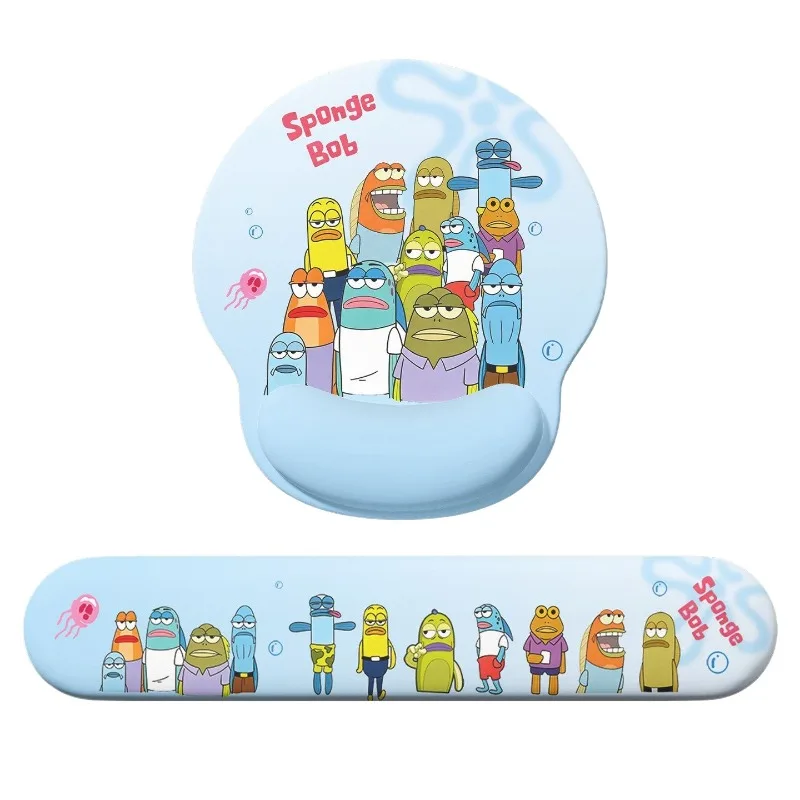 SpongeBob SquarePants Ergonomic Silicone Keyboard Wrist Rest Pad Non‑Slip Soft Hand Support Cushion Office Computer Desk Wrist