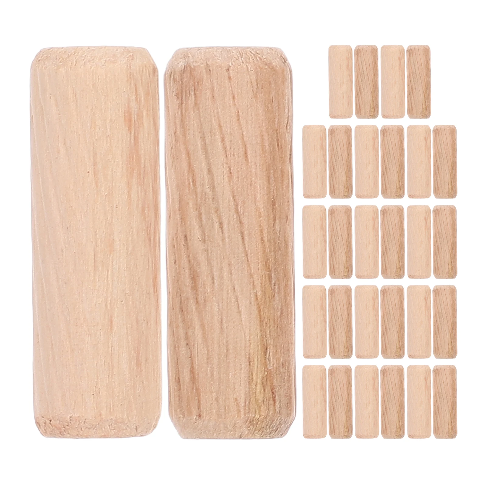 

100Pcs Wooden Dowel Rods Versatile Wood Pegs Smooth Surface for Furniture Craft Projects Wooden Dowel Dowels for Crafting