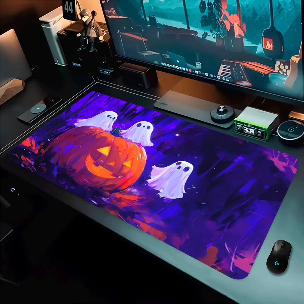 

Коврик для мыши на Хэллоуин, настольный коврик, игровые коврики, резиновые противоскользящие прочные водонепроницаемые аксессуары для ПК, коврики для мыши с клавиатурой