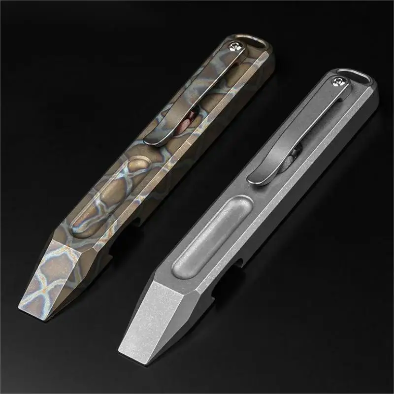 115mm Titanium Alloy Multifunctional Crowbar Screwdriver High Hardness Pry Bar Nail Puller Bottle Opener EDC Tacticals Tool