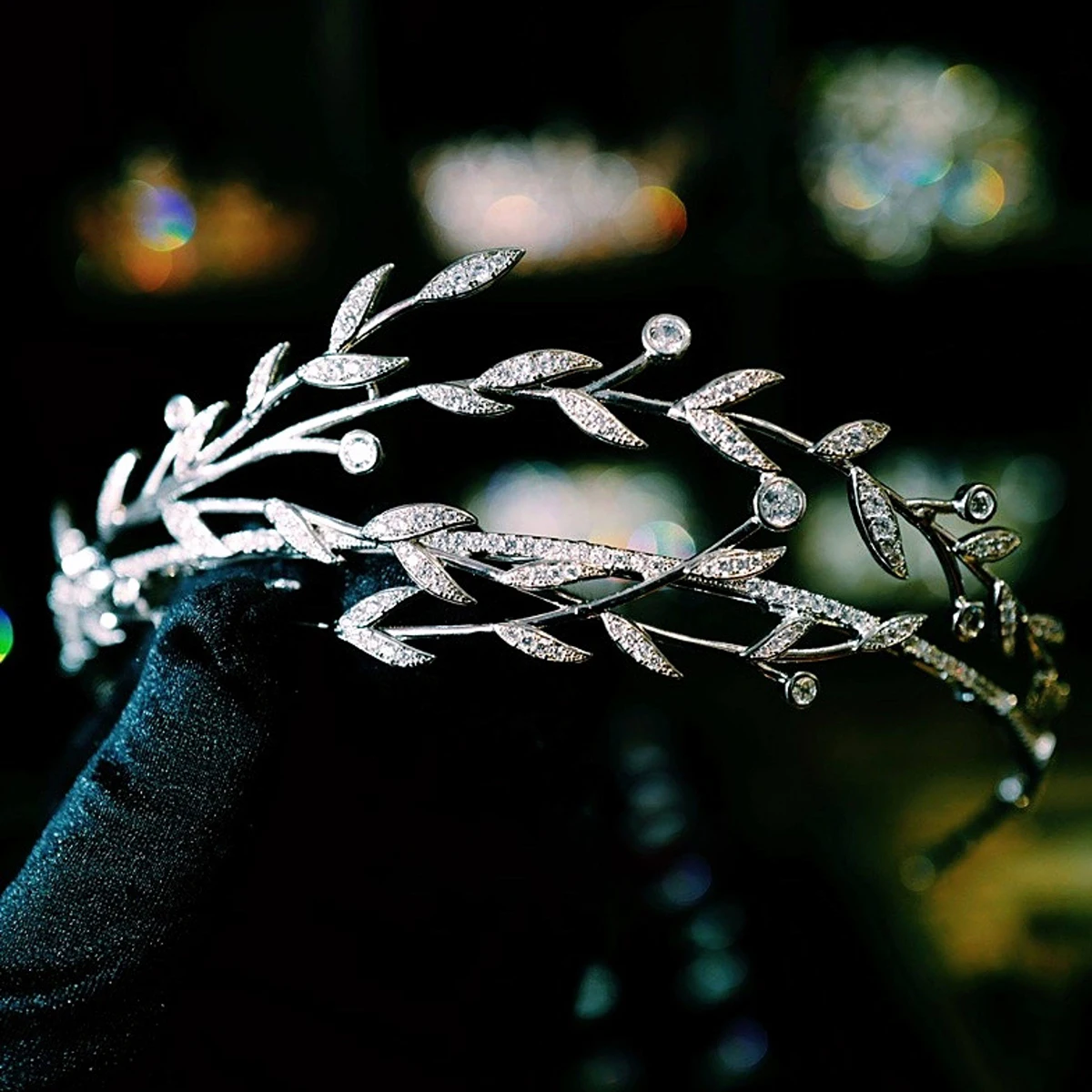 

Элитная повязка для волос в лесном стиле, головной убор для принцессы, невесты, свадебного платья, корона для взрослых на день рождения, аксессуары для волос для девочек и детей