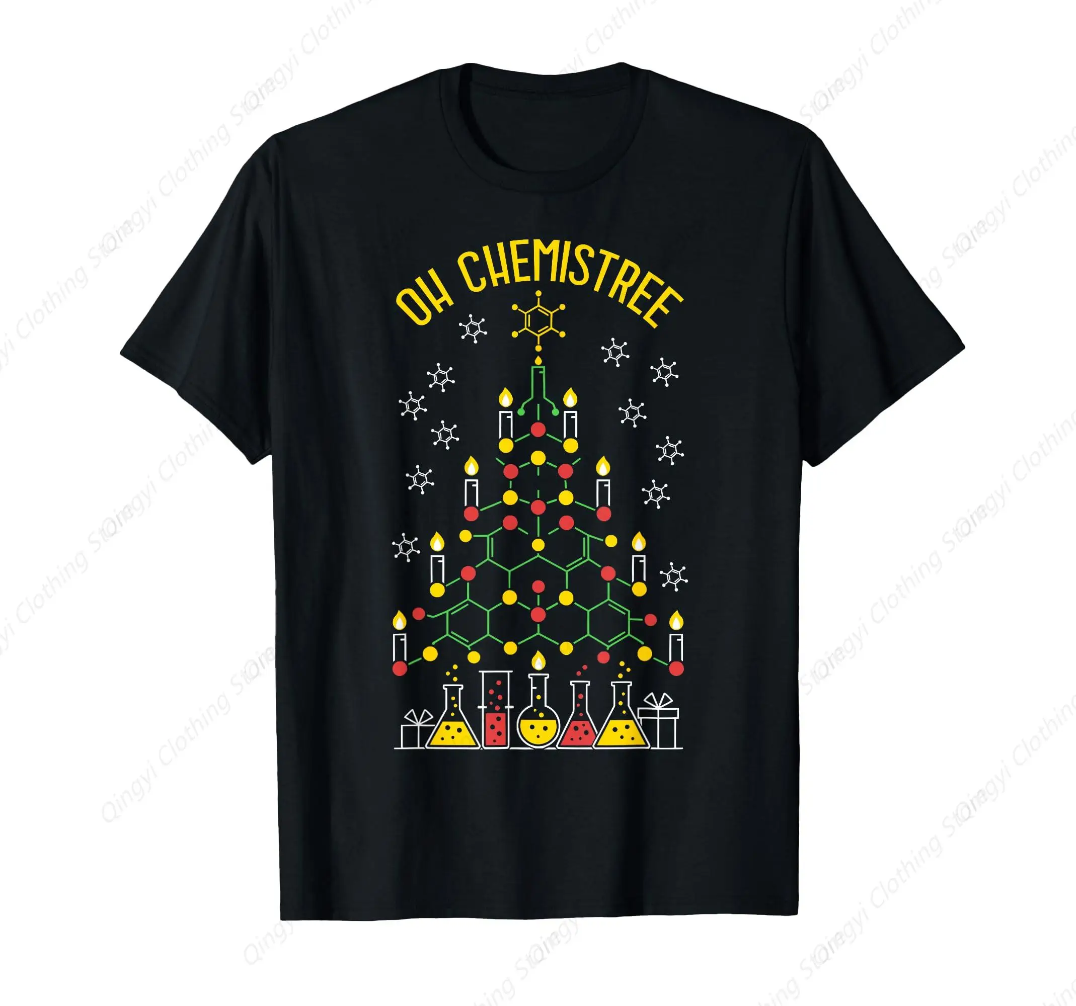 

Oh Chemistree Chemistry Christmas Tree Funny Lab Chemist T-Shirt