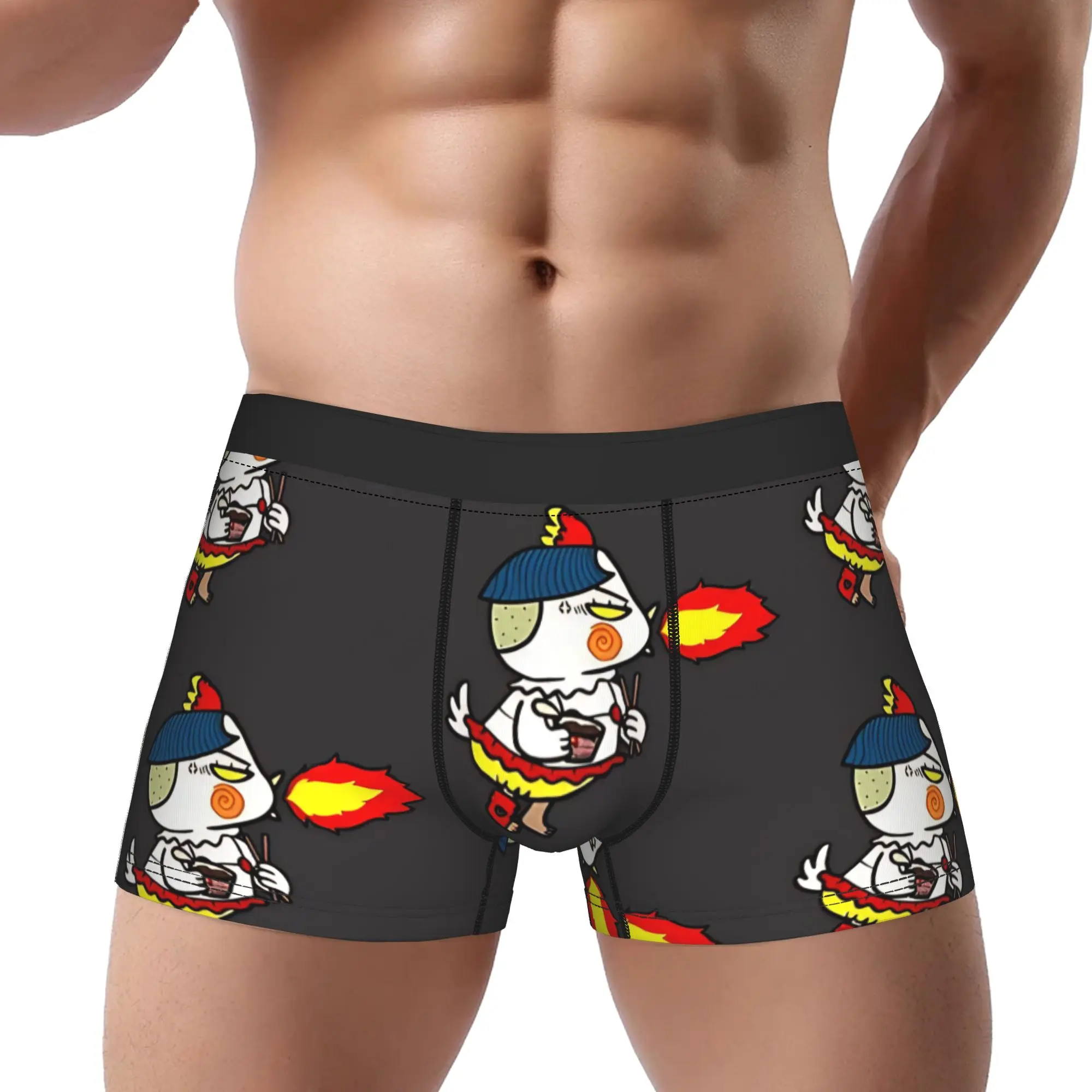 

1piece Hot Spicy Chicken Buldak Ramen Underpants Breathbale Panties Male Underwear Ventilate Shorts