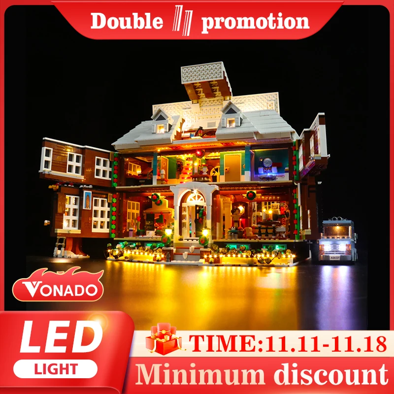 Vonado Led Verlichting Set Voor Ideeën Nieuwe 21330 Home Alone Huis Bouwstenen (Niet De Model) diy