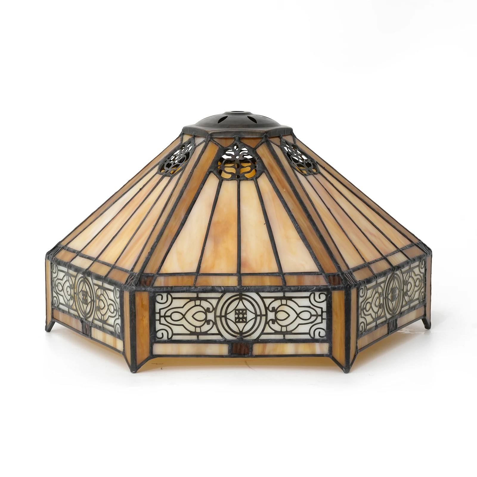 Kap Lampu Kaca Heksagonal Vint - Geometric Lamp Shade ulasan dan harga