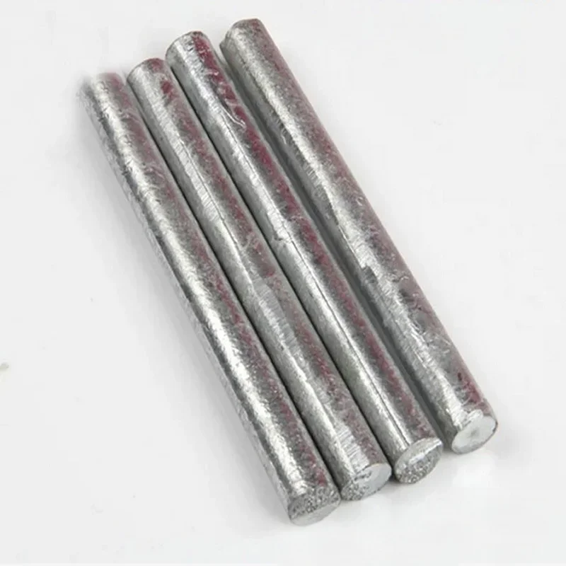 Length 100-300mm Zinc Rod DIY Metal High Purity Zn 99.5% Ingot Round Bar Anode Electroplating Diameter 3-30mm Customizable