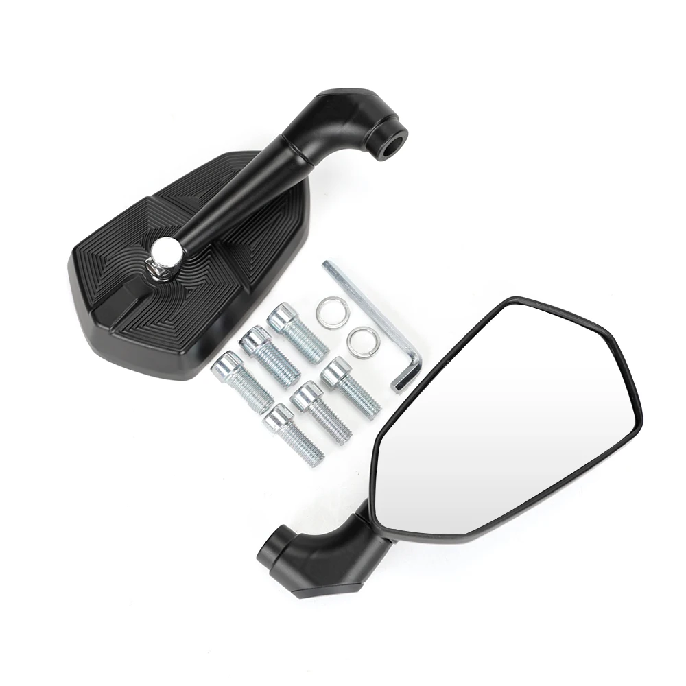 

Universal 10mm Chrome Rearview Mirrors Motorcycle Motocross Scooter E-bike Racing Motorbike Side Mirror Rear View Accessories